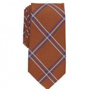 Club Room Men's Otero Grid Tie, Orange